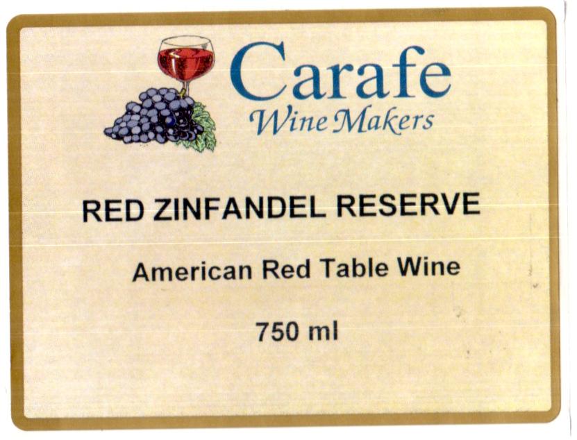 Red Zinfandel Reserve