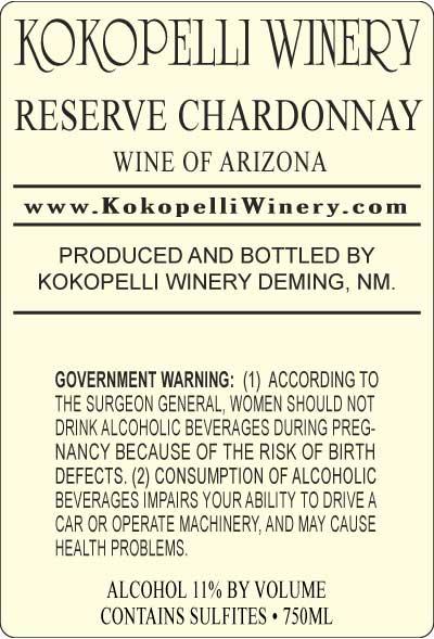 Reserve Chardonnay