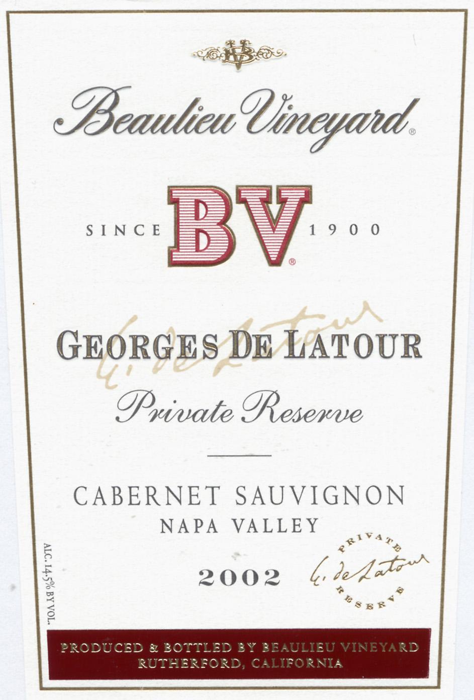 Georges De Latour Private Reserve