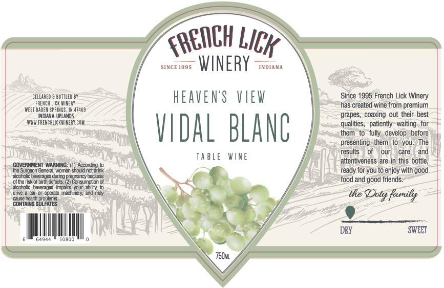 Heaven's View Vidal Blanc