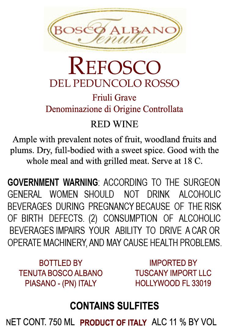 Refosco Del Peduncolo Rosso