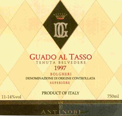 Bolgheri Denominazione Di Origine Controllata Superiore