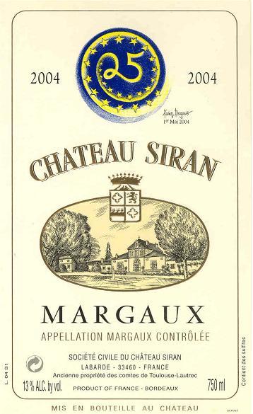 Siran Margaux Red Bordeaux Wine