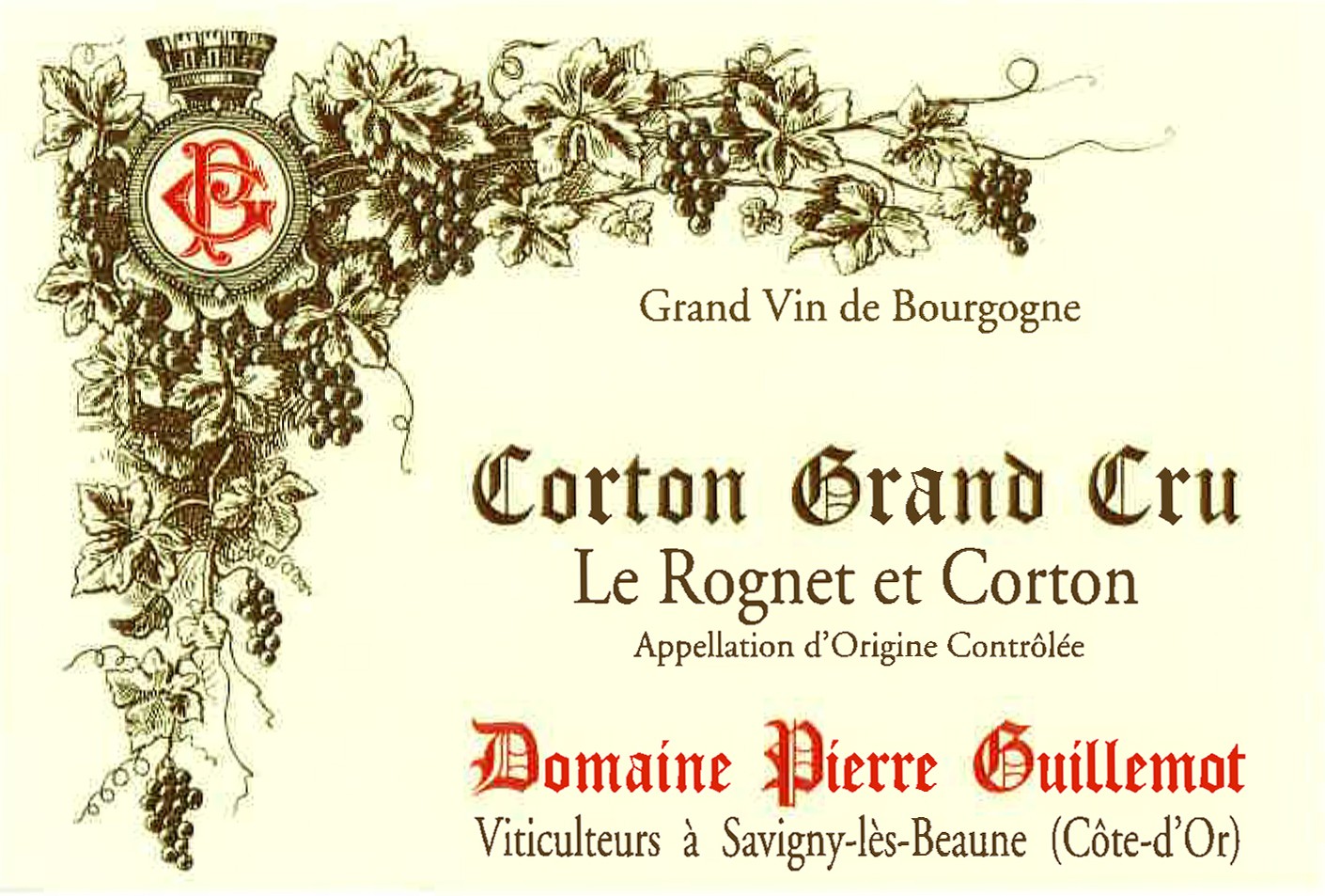 Le Rognet Et Corton