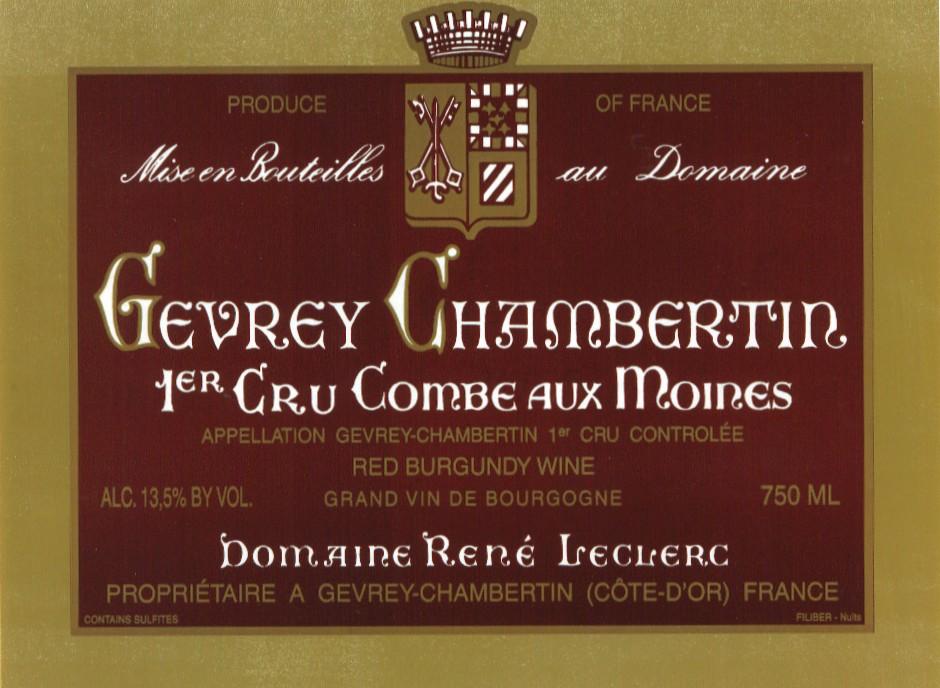 1er Cru Combe Aux Moines