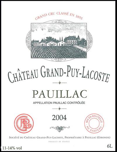 Red Pauillac Wine