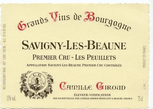 Savigny-Les-Beaune Premier Cru - Les Peuillets