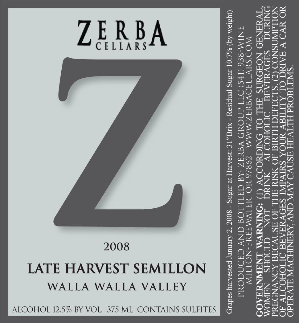 Late Harvest Semillon
