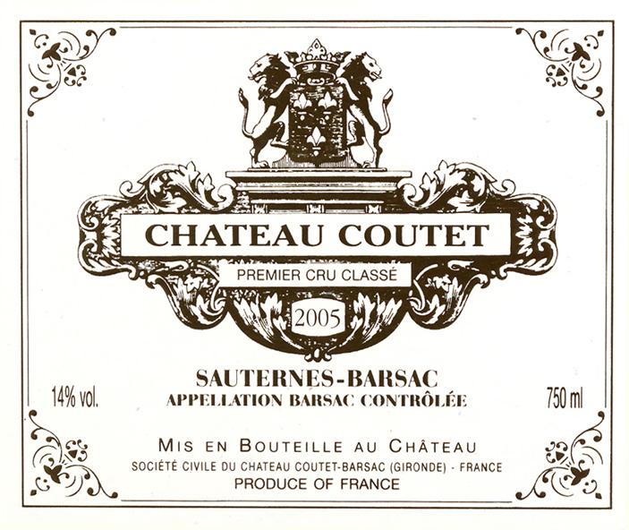 Chateau Coutet Premier Cru Classé