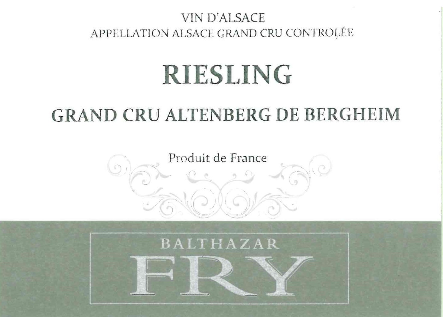 Grand Cru Altenberg De Berghet