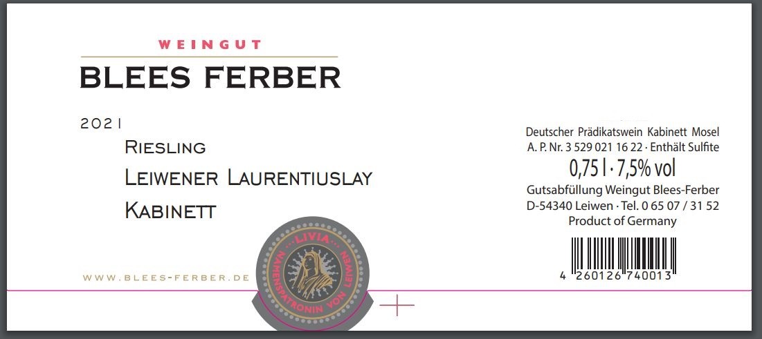 Leiwener Laurentiuslay Kabinett