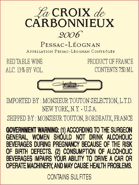La Croix de Carbonnieux