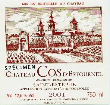 Specimen Cos D'estournel