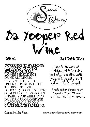 Da Yooper Red Wine