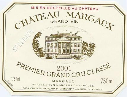 Specimen Premier Grand Cru Classé