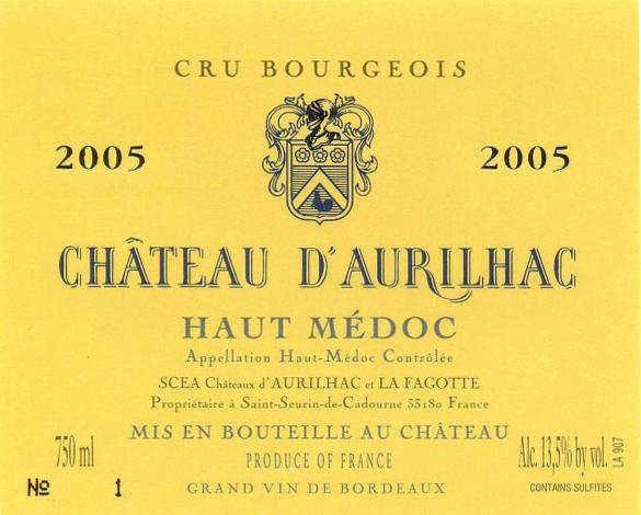 Chateau D'aurilhac Haut Medoc