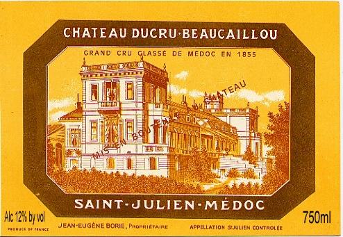 Chateau Ducru Beaucaillou Grand Cru Classe De Medoc En 1855
