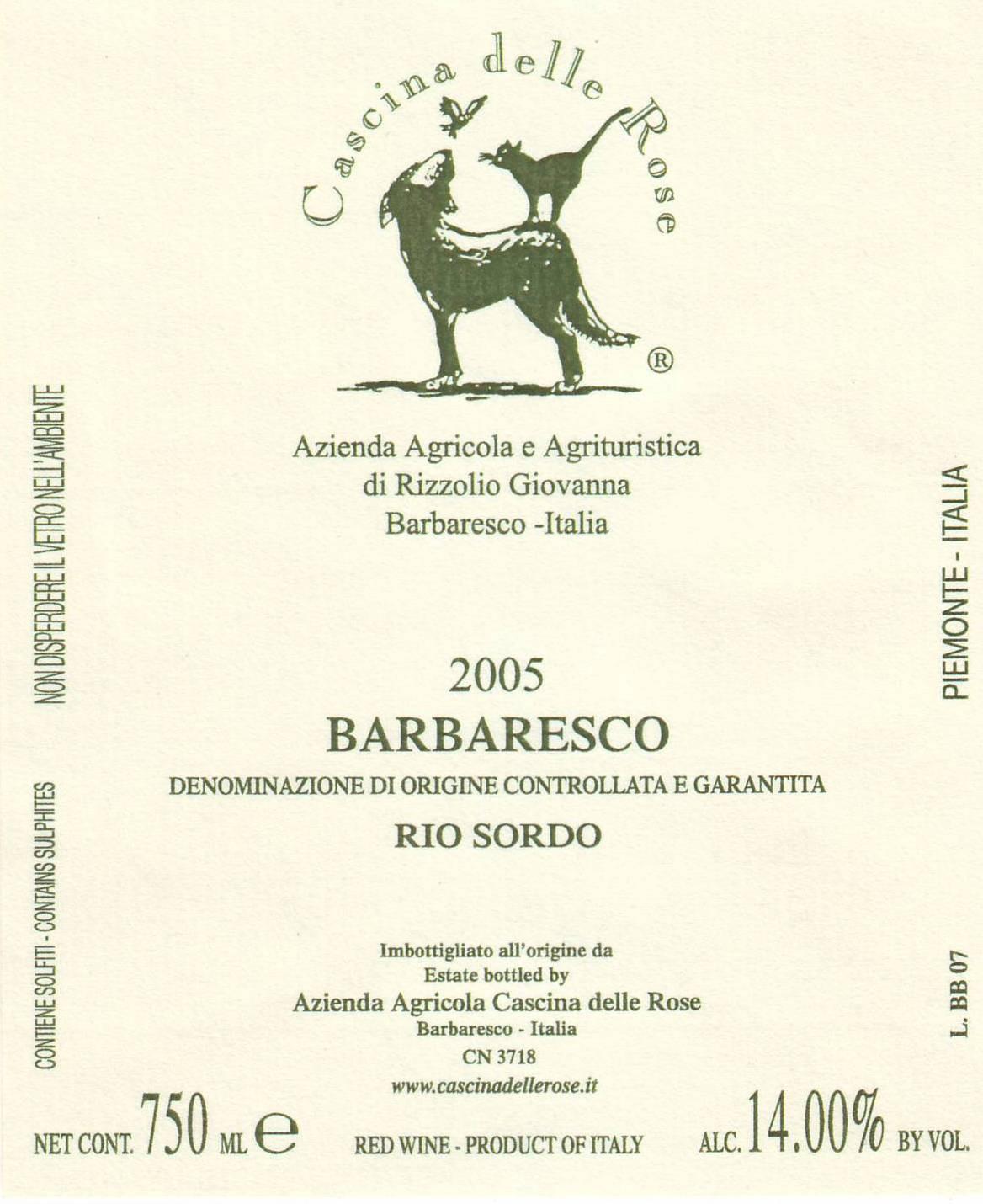 Barbaresco Rio Sordo