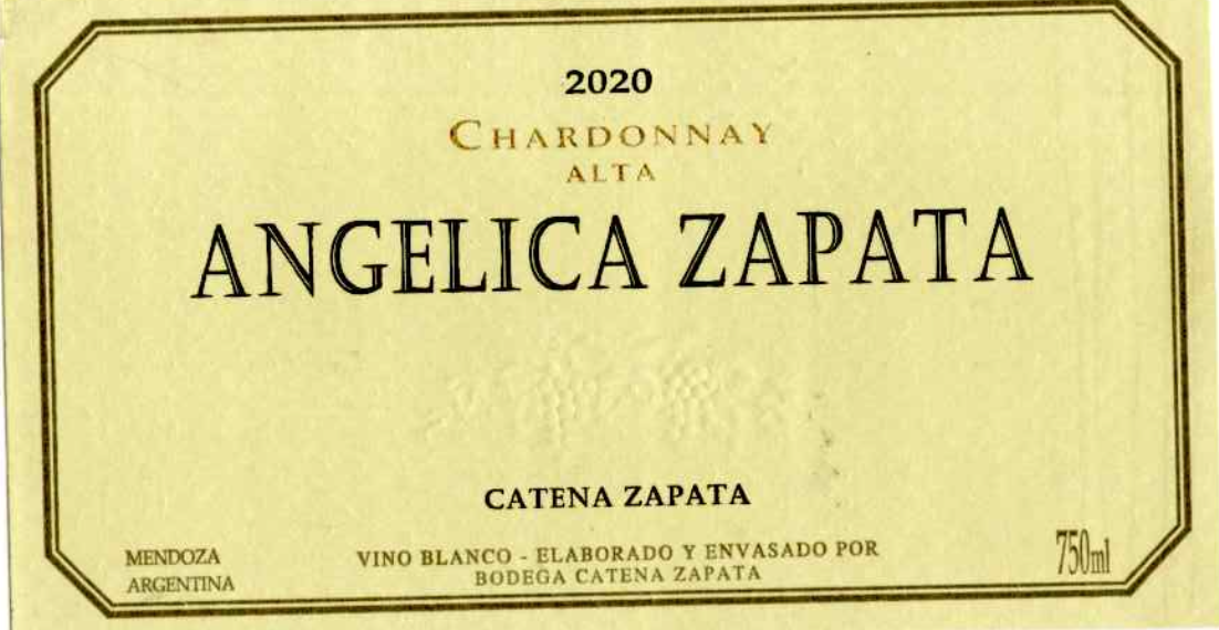 Angelica Zapata Chardonnay