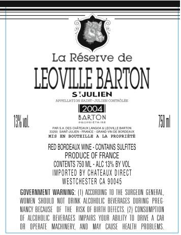 La Réserve de Leoville Barton