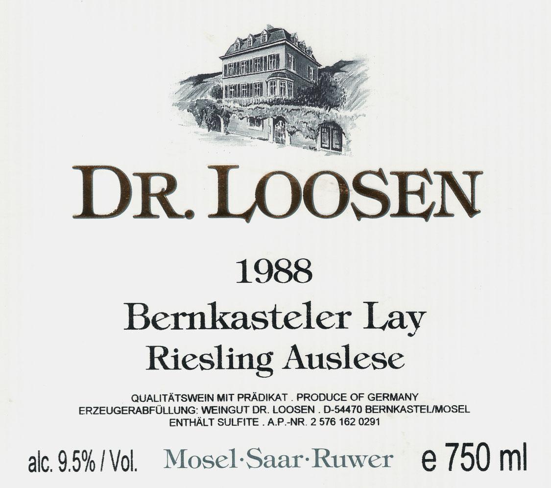 Bernkasteler Lay Riesling Auslese