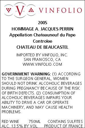 Hommage A. Jacques Perrin