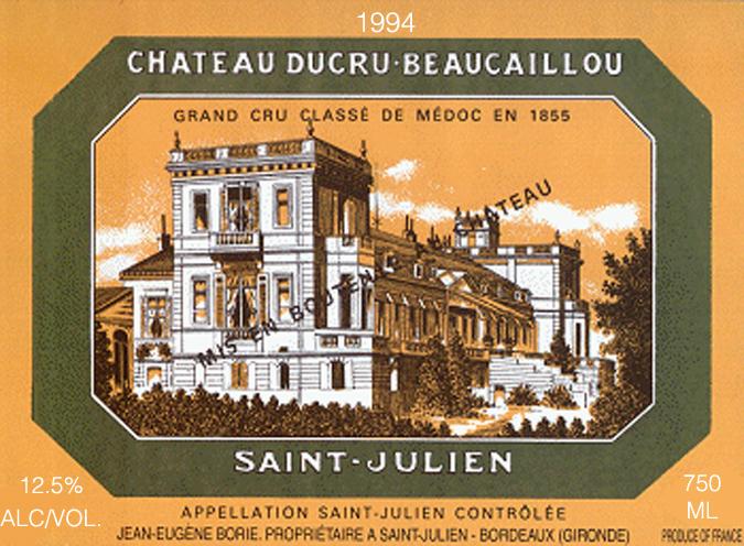 Chateau Ducru Beaucaillou Grand Cru Classe De Medoc