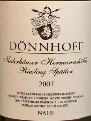 Niederhäuser Hermannshöhle Riesling Spätlese