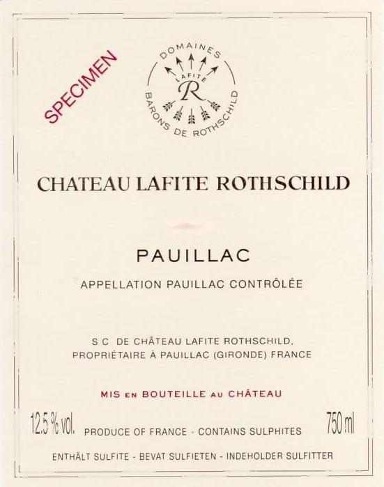 Chateau Lafite Rothschild Specimen