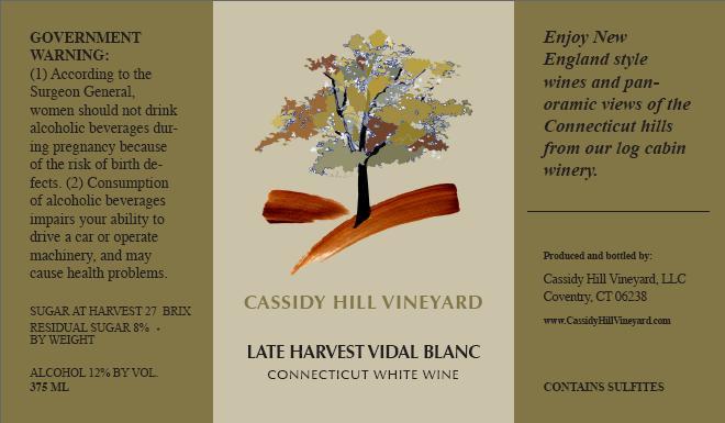 Late Harvest Vidal Blanc
