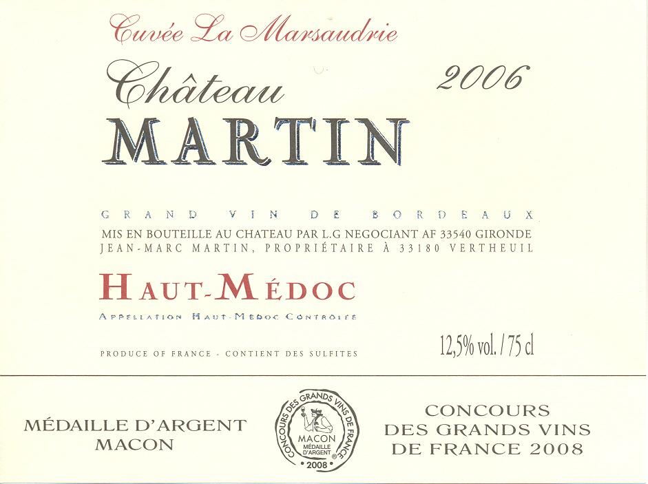 Cuvée La Marsaudrie
