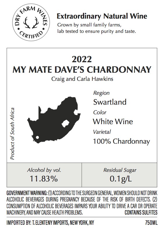 My Mate Dave's Chardonnay