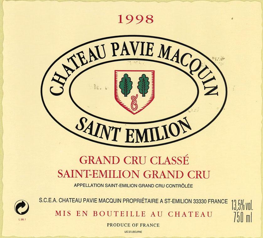 Chateau Pavie Macquin Saint-Emilion Grand Cru