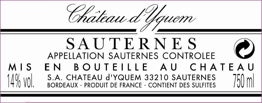 Château D'yquem Sauternes
