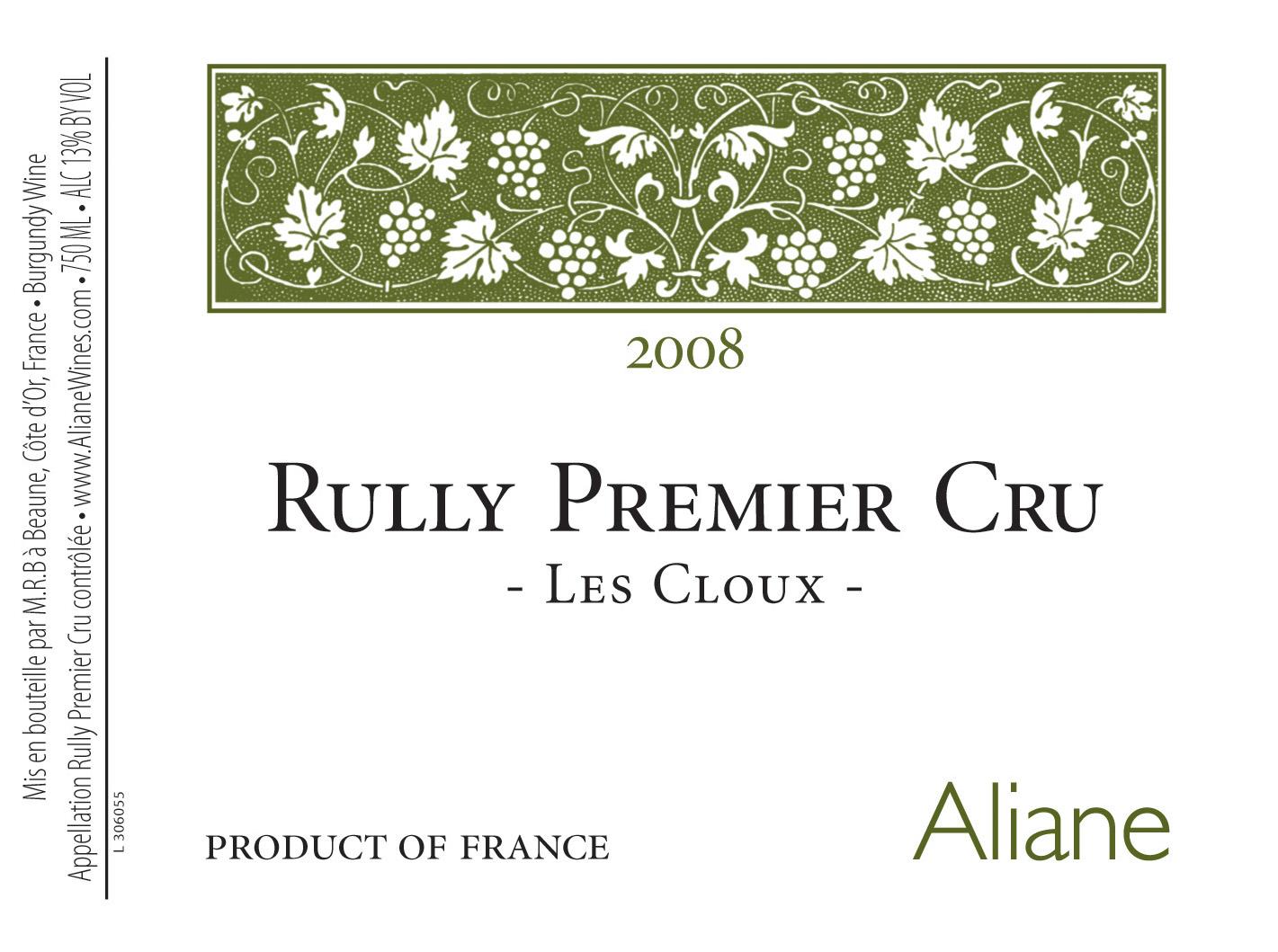 Rully Premier Cru - Les Cloux