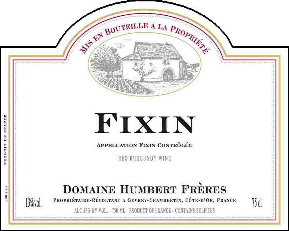 Fixin Red Burgundy Wine