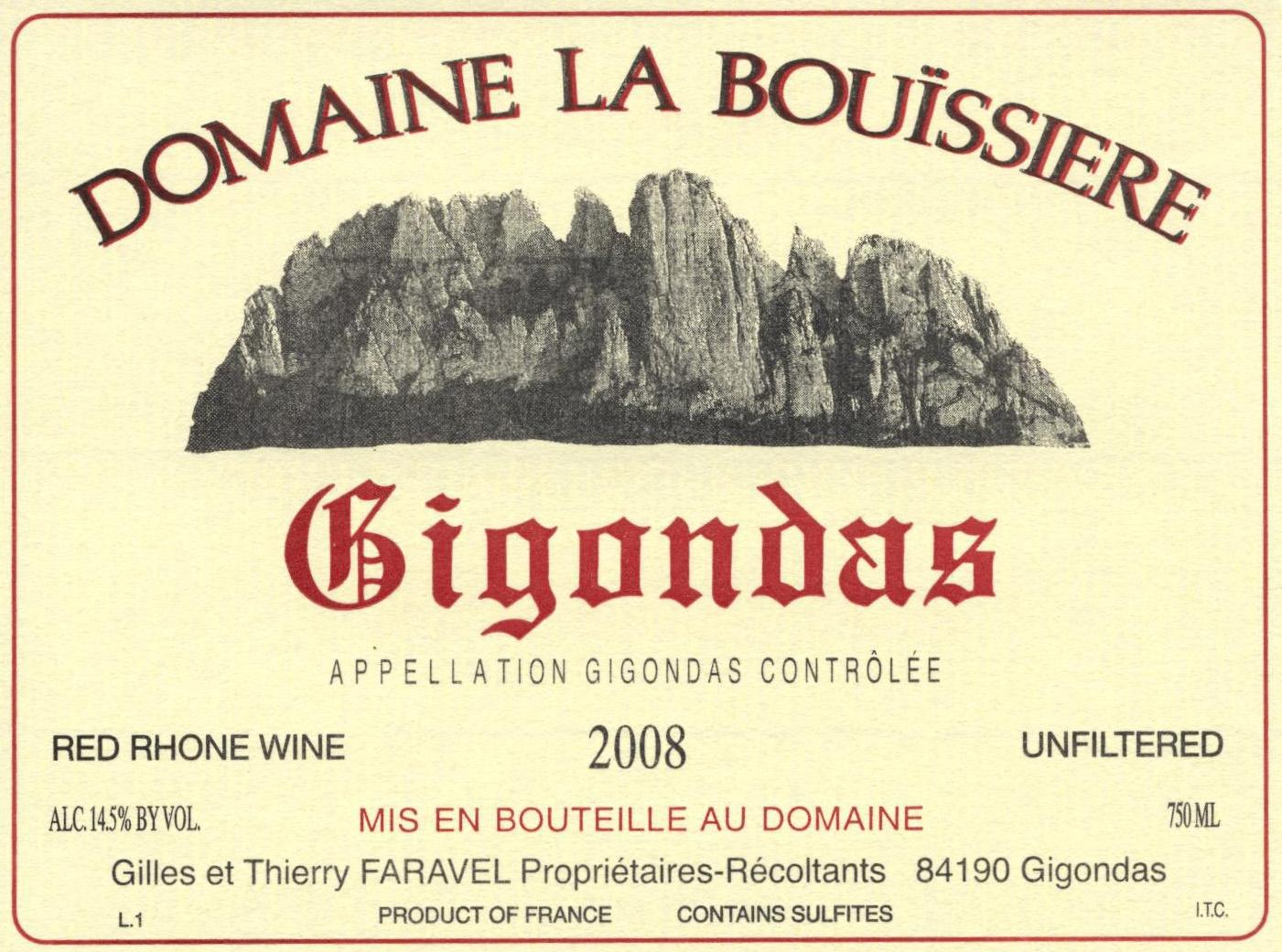 Gigondas Red Rhone Wine