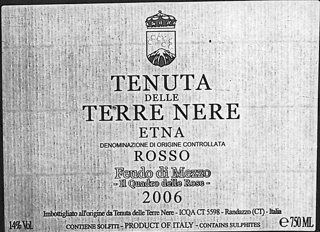 Feudo di Mezzo - Il Quadro delle Rose