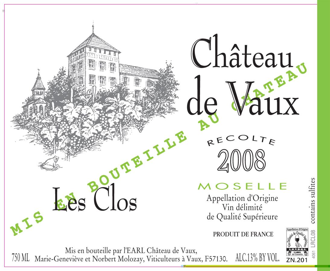 Château De Vaux Moselle Red Table Wine