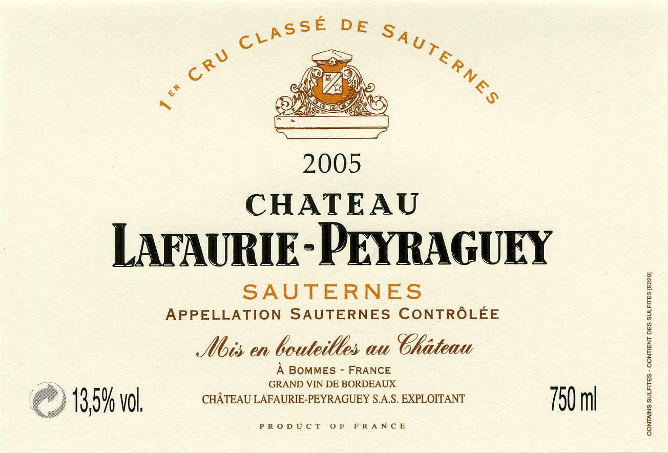 Chateau Lafaurie Peyraguey Sauternes
