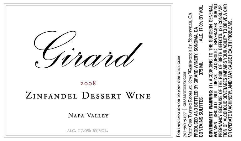 Zinfandel Dessert Wine