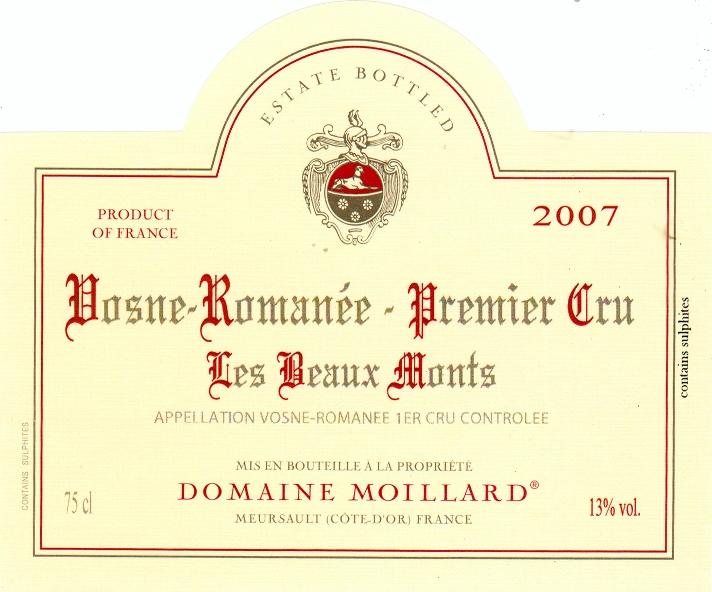 Premier Cru Les Beaux Monts