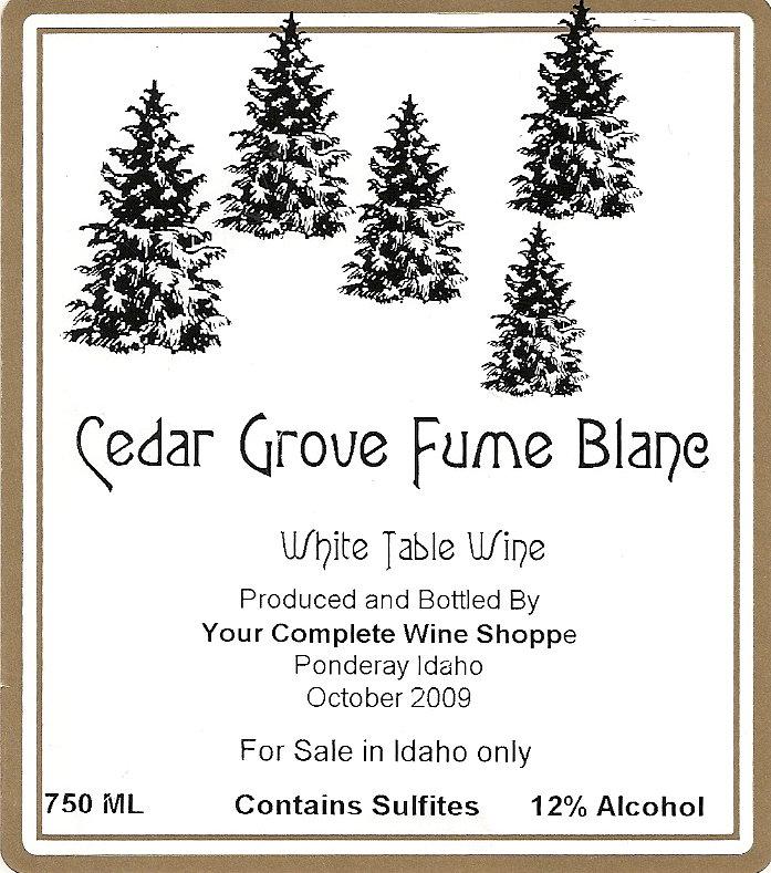 Cedar Grove Fume Blanc