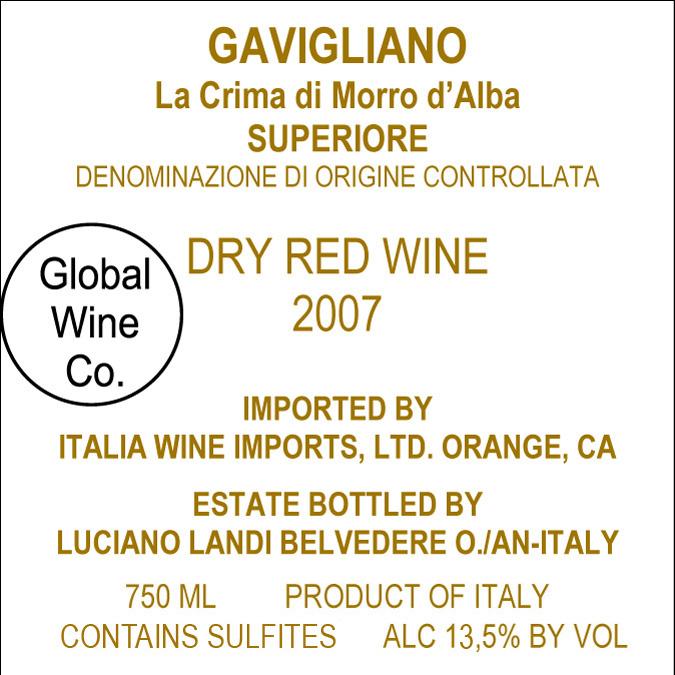 La Crima Di Morro D'alba Superiore