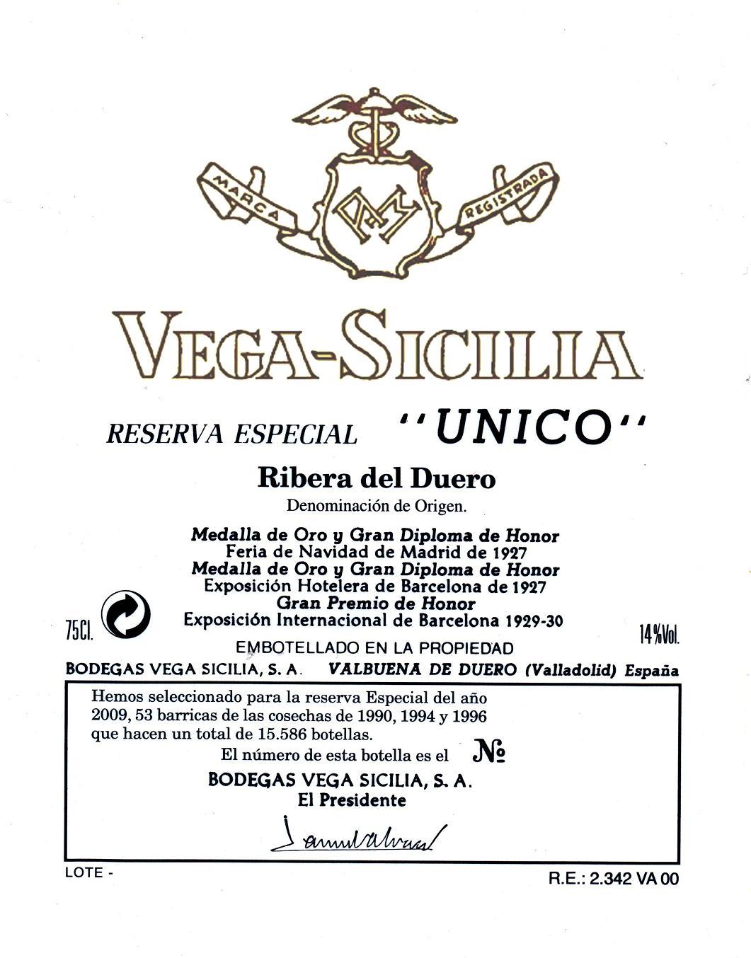 Reserva Especial Unico