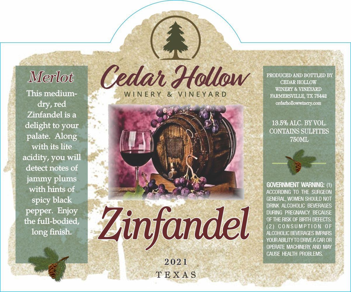 Cedar Hollow Zinfandel
