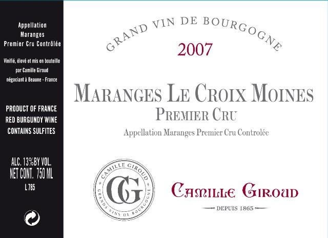 Maranges Le Croix Moines