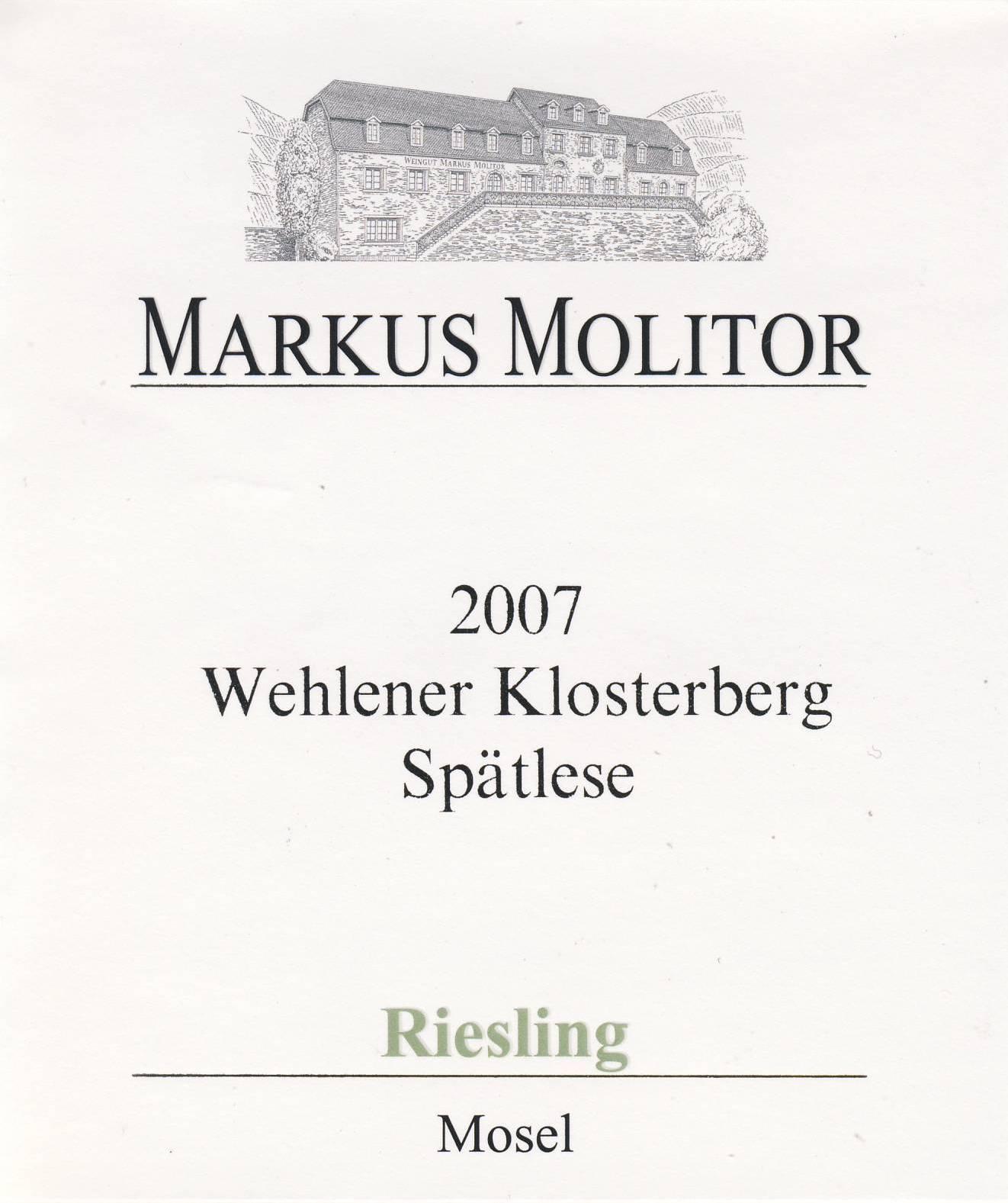 Wehlener Klosterberg Spätlese