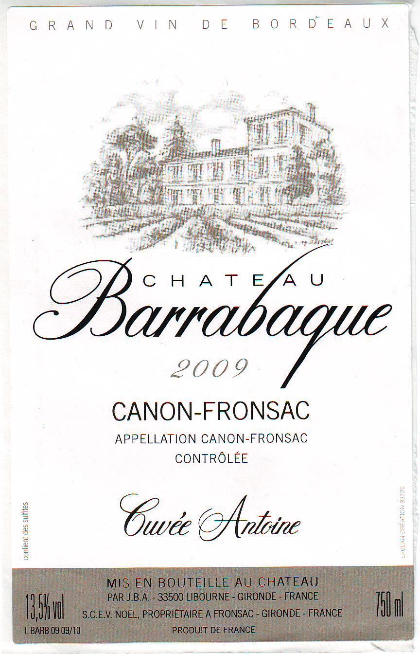 Chateau Barrabaque Cuvee Antoine