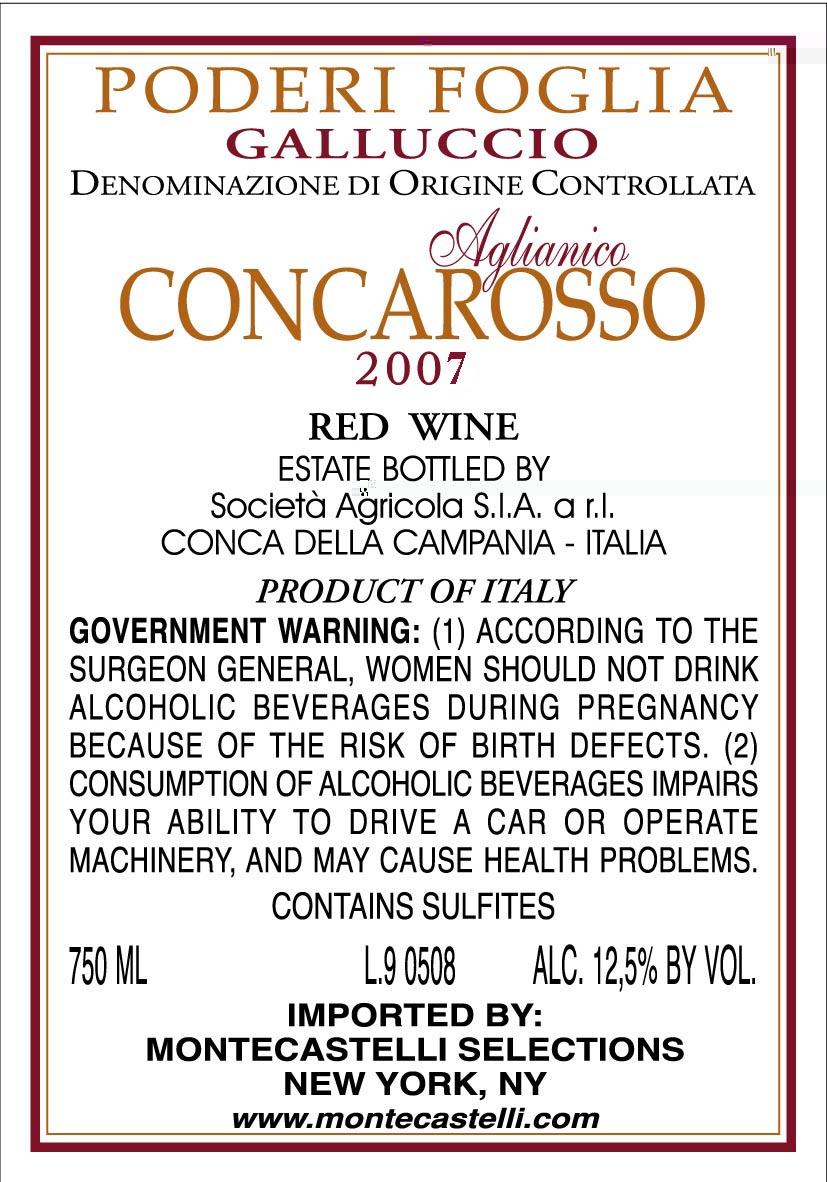 Poderi Foglia Concarosso